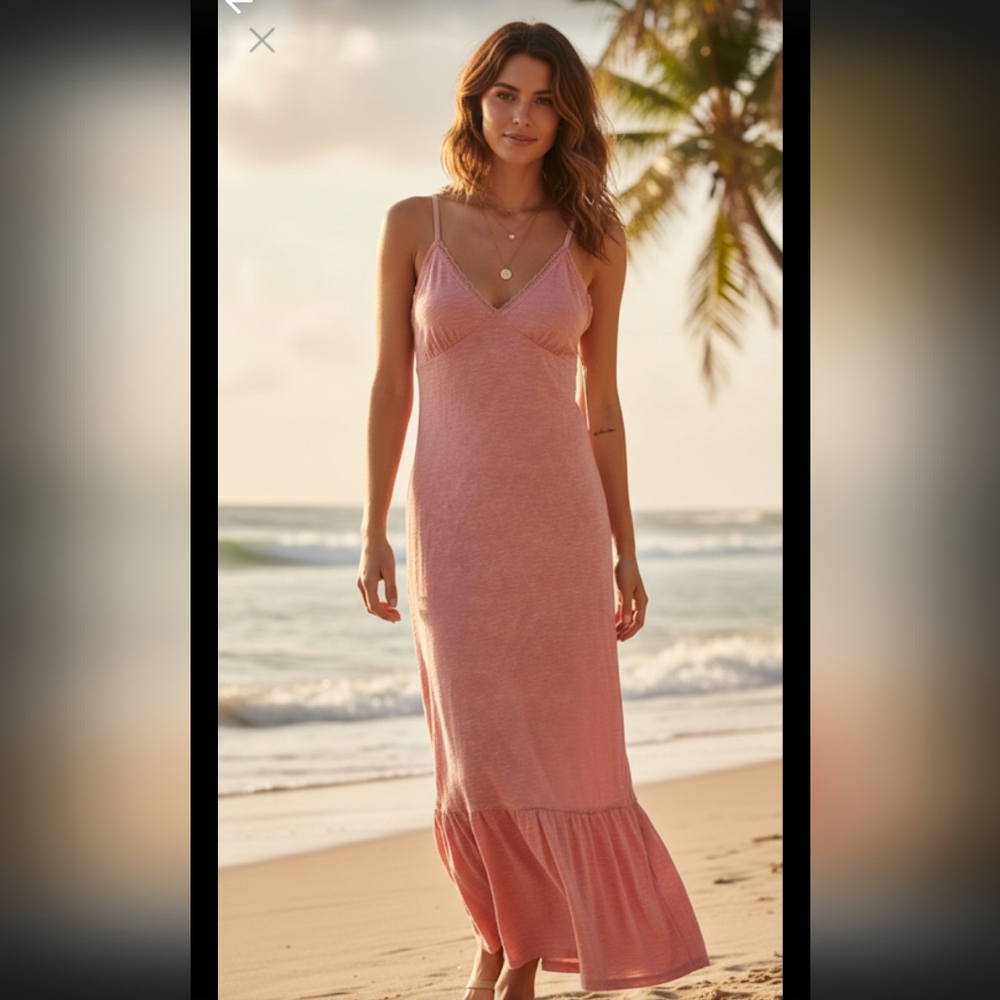 M 8-10 Lace Lined Dress New